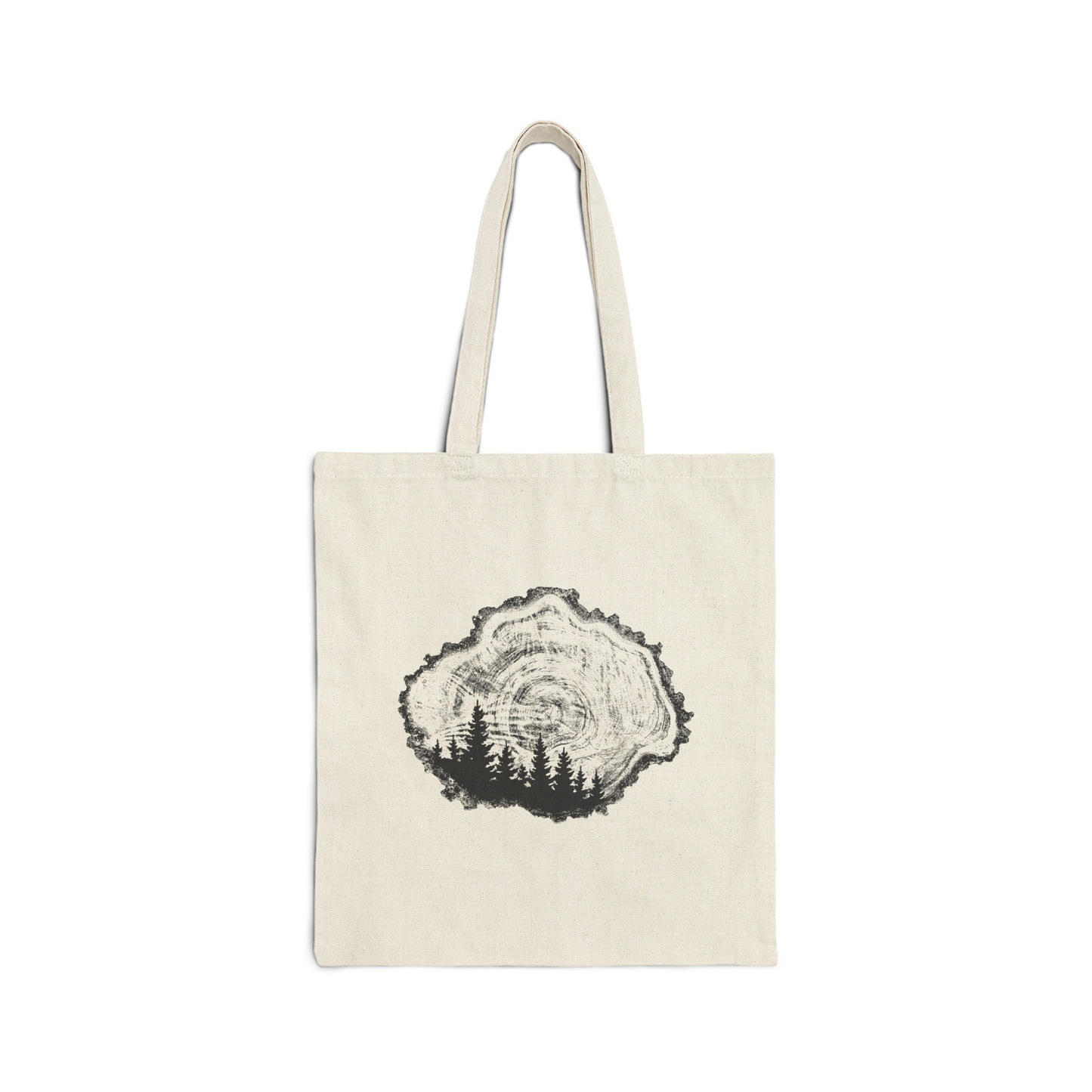 Tree Rings Reusable Canvas Tote Bag * Plant One Tree