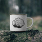 Tree Rings Enamel Camping Mug * Plant One Tree