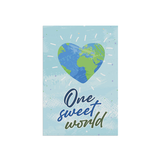 One Sweet World Garden Flags