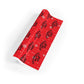 Celebrate We Will Red Wrapping Paper (Double Sided)