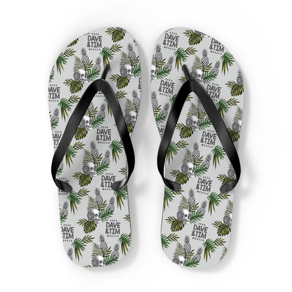 Dave and Tim palm Leaf 2024 Flip Flops