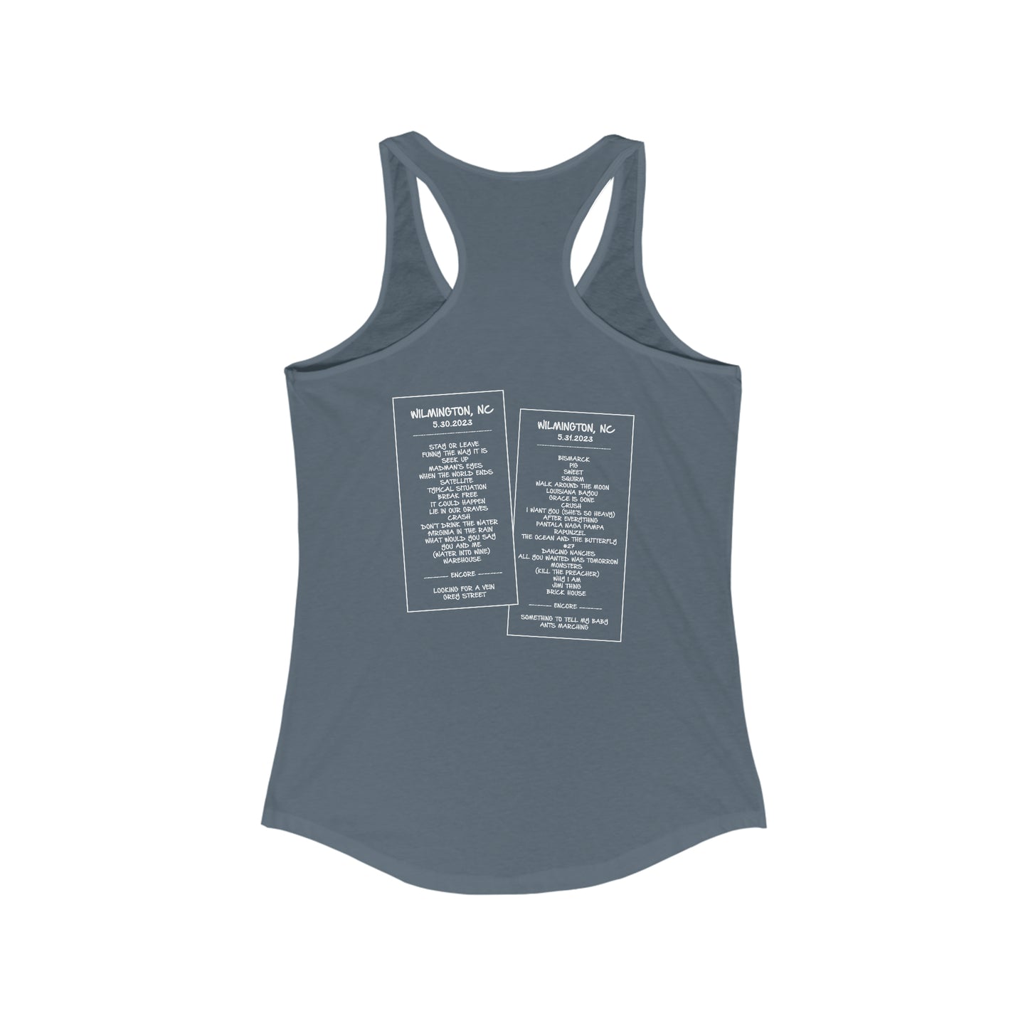 Wilmington NC 2023 Tank Top w/set list