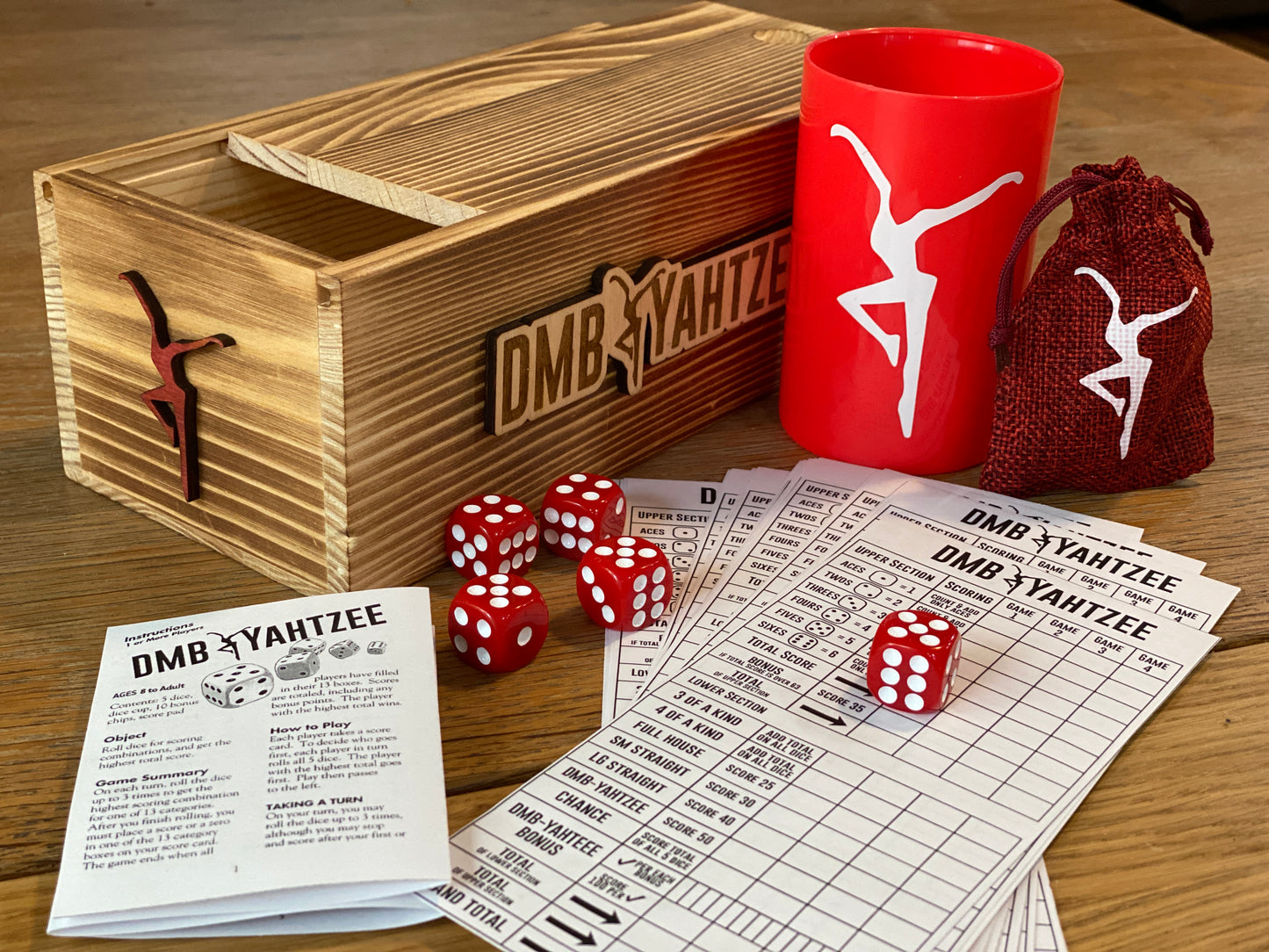 Custom Wood Personalized Yahtzee