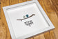 You & Me clear/blue - Famed Sand Glass Art - Birds of A Feather