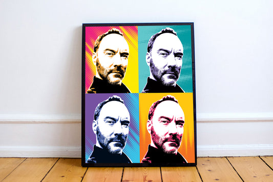 Dave Quad Color Worhol Inspired Art Prints