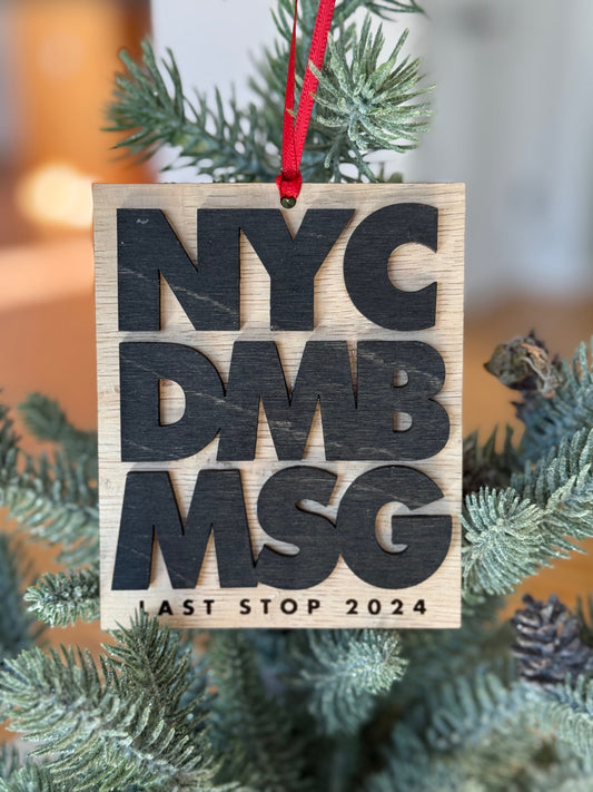 NYC DMB MSG Wood Ornament