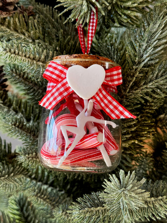 Scented Sweet Like candy Glass Jar Ornament