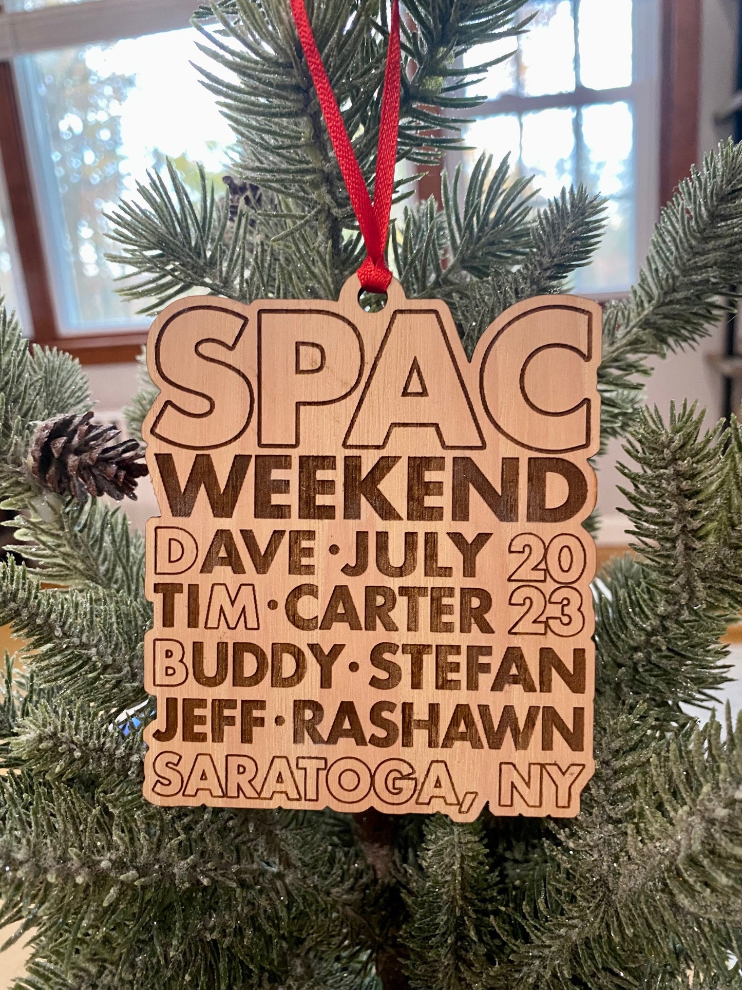 SPAC Weekend 2023 Wood Ornament