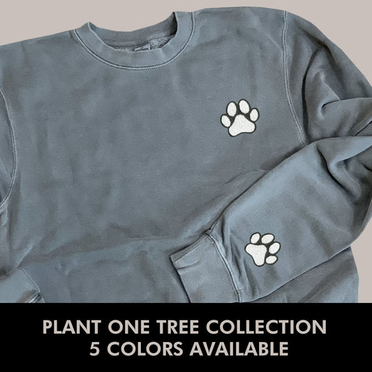 Paw Print Crewneck * Plant One Tree