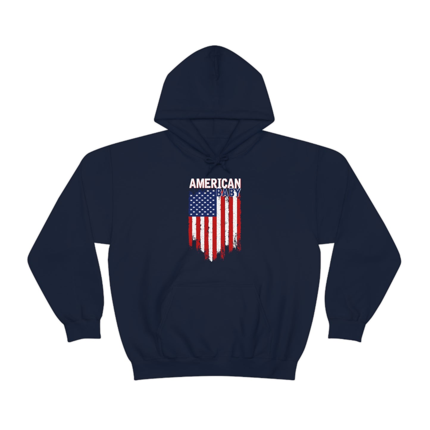 American Baby Grunge Flag Hoodie