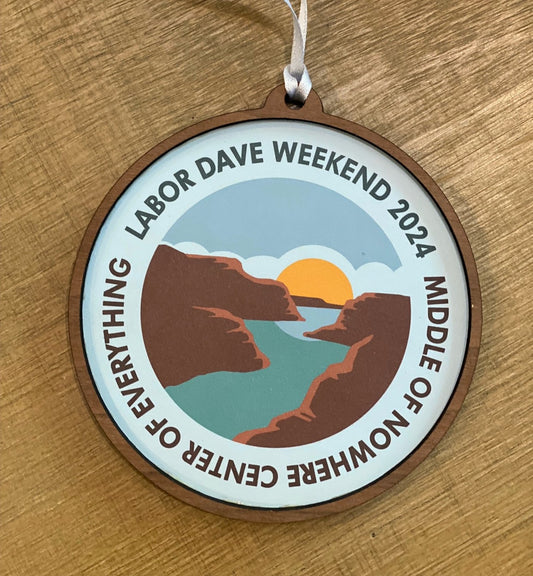 Labor dave Weekend 2024 Wood Ornament