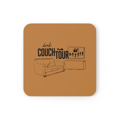 Couch Tour TV 4 set of Cork Wood Coasters