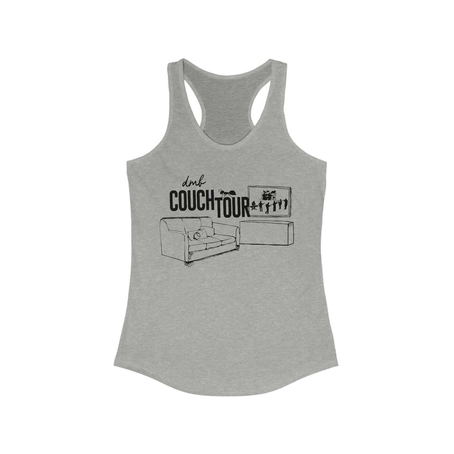 Couch Tour TV Fitted Women's Racerback Tank