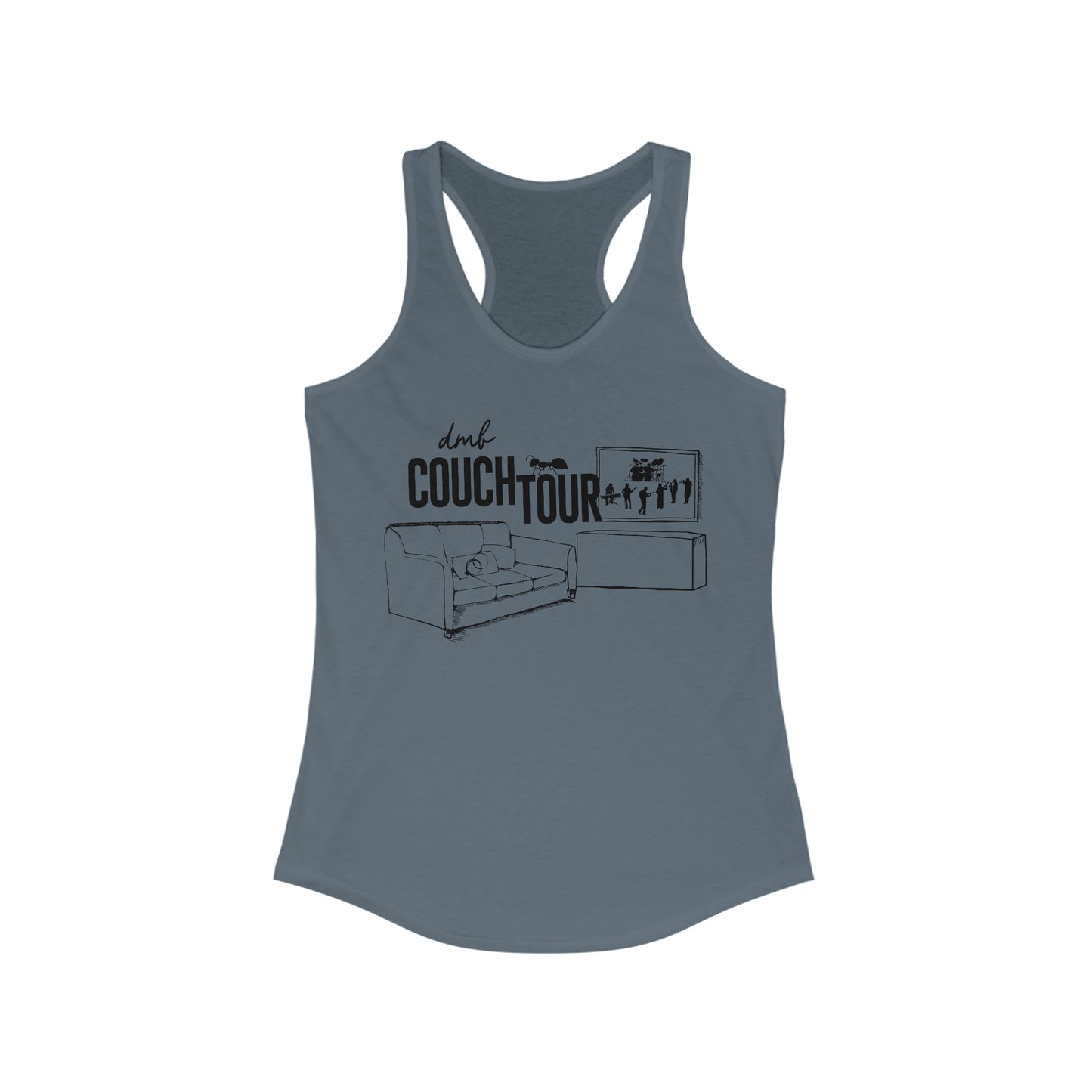 Couch Tour TV Fitted Women's Racerback Tank