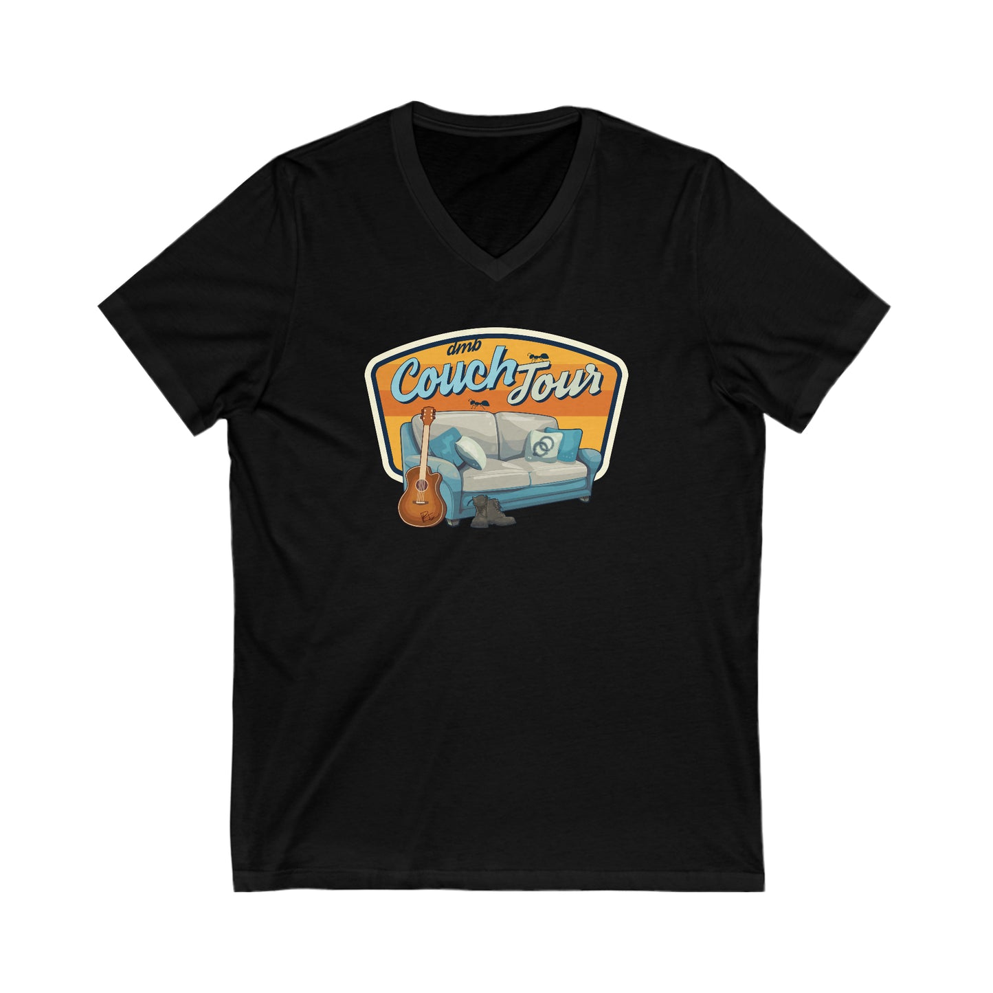 Couch Tour Logo Unisex V Neck Tee