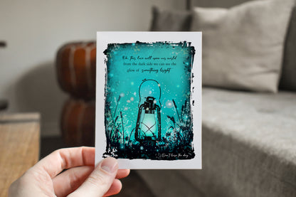 Something Bright Blue Greeting Card