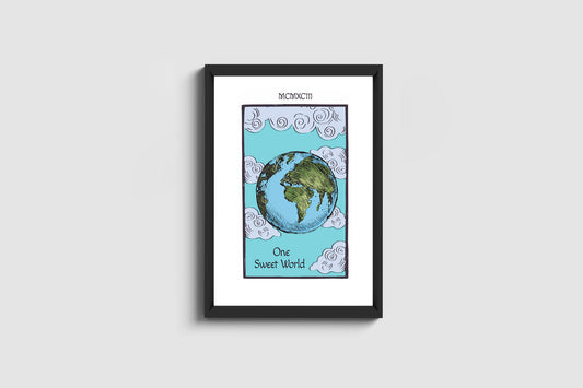 Tarot Cards One Sweet World Art Print