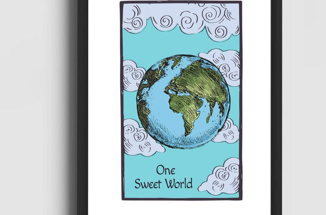 Tarot Cards One Sweet World Art Print