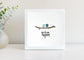 You & Me clear/blue - Famed Sand Glass Art - Birds of A Feather