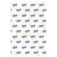 Celebrate in Blue and Gold Wrapping Paper (Double Sided)