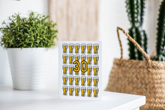 30 Beers! Greeting Card