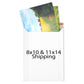 Eat Drink & Be Merry Blues 5x7 Holiday Card 6 Pack Bundle