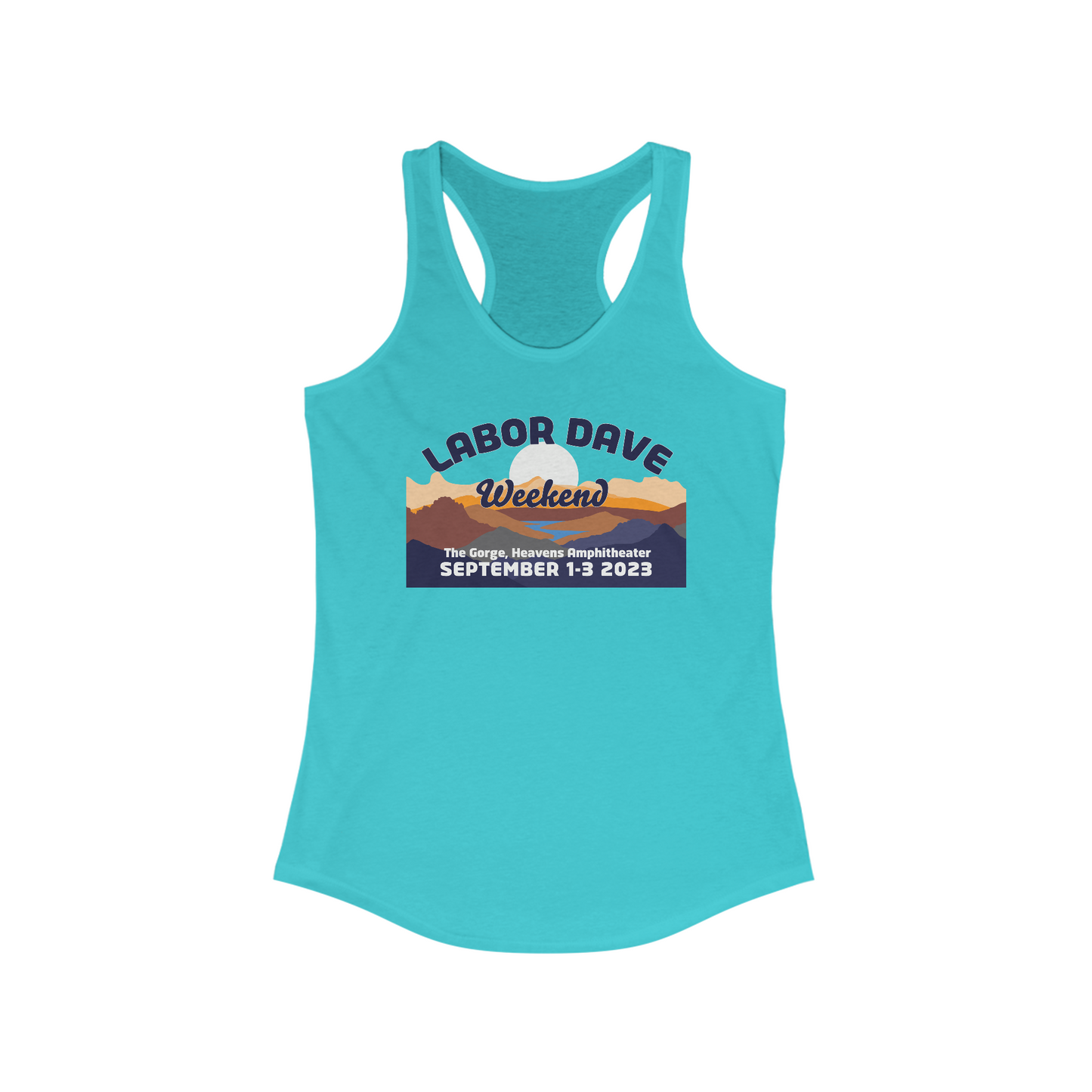 Gorge Labor Dave Mountains 2023 Tank Top w/set list