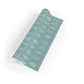 Eat Drink Teal Wrapping Paper (Double Sided)