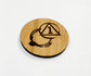 Custom Cherry Wood  AA  Anniversary Medallion For