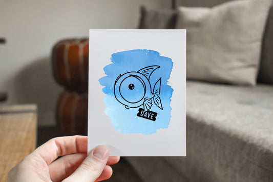 Big Eyed Fish Greeting Card