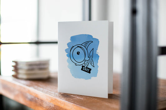 Big Eyed Fish Greeting Card