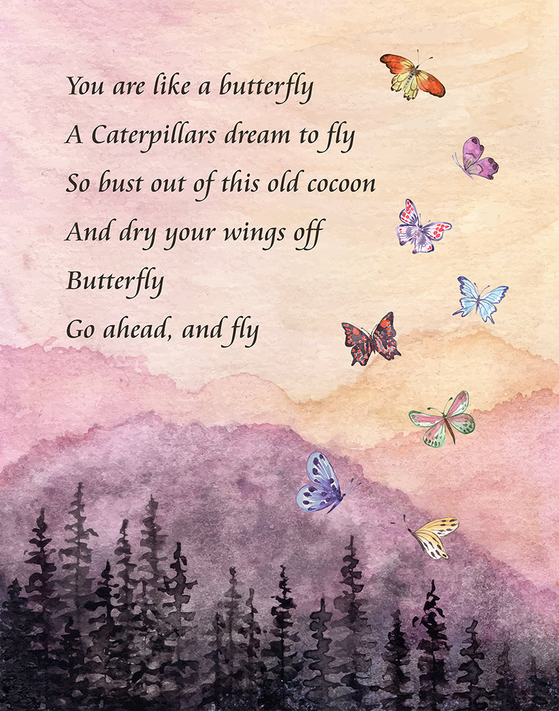 Go Ahead And Fly Watercolor Art Print