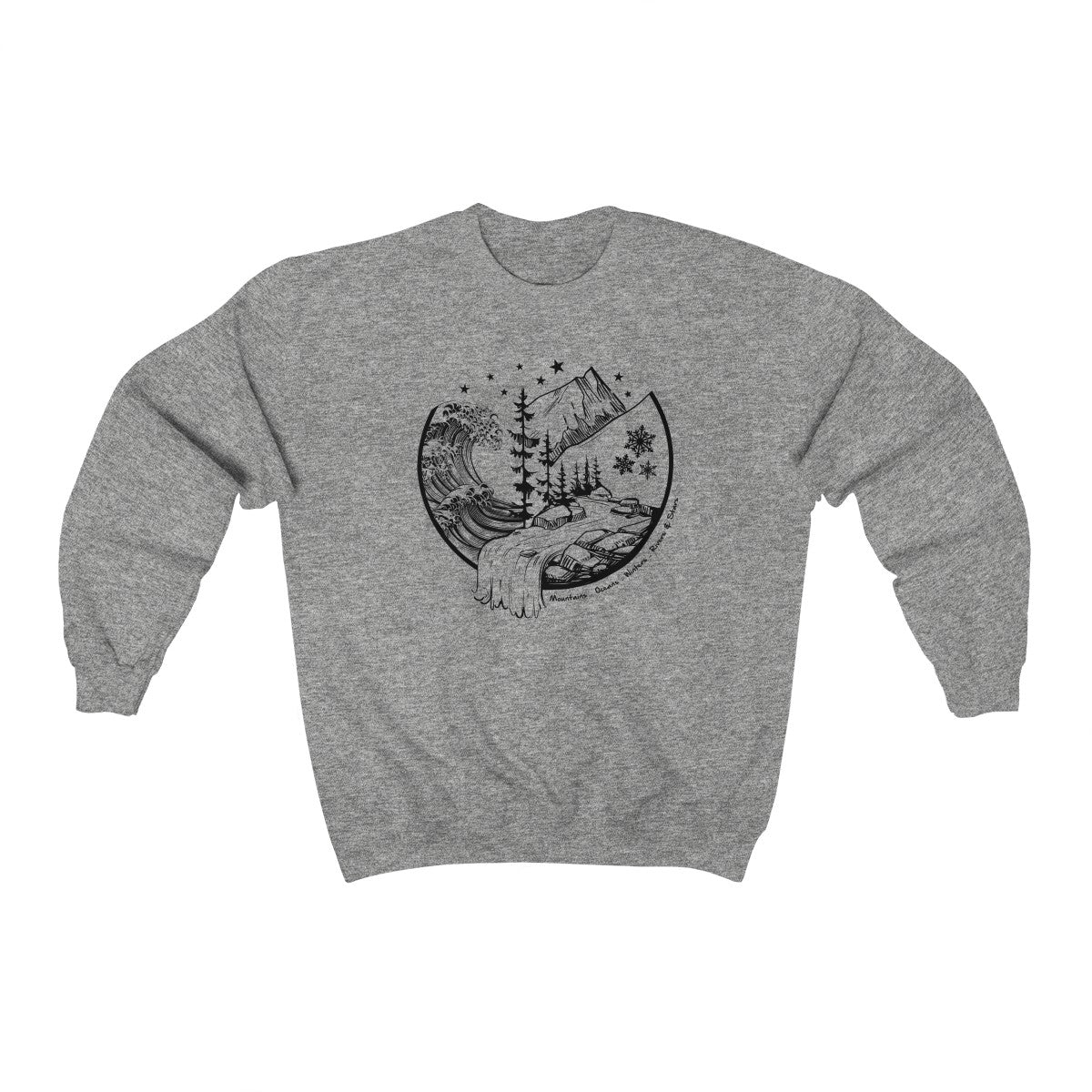 Mountains & Oceans Crewneck Sweatshirt