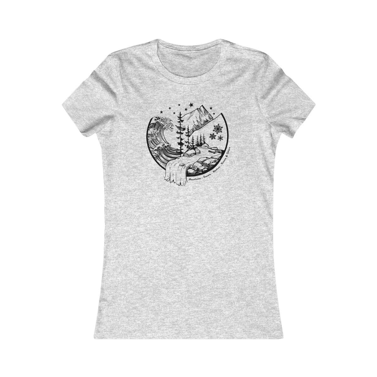 Mountains & Oceans Women's Cut