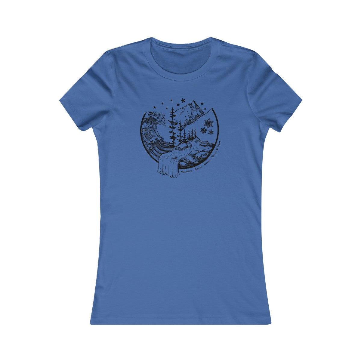 Mountains & Oceans Women's Cut