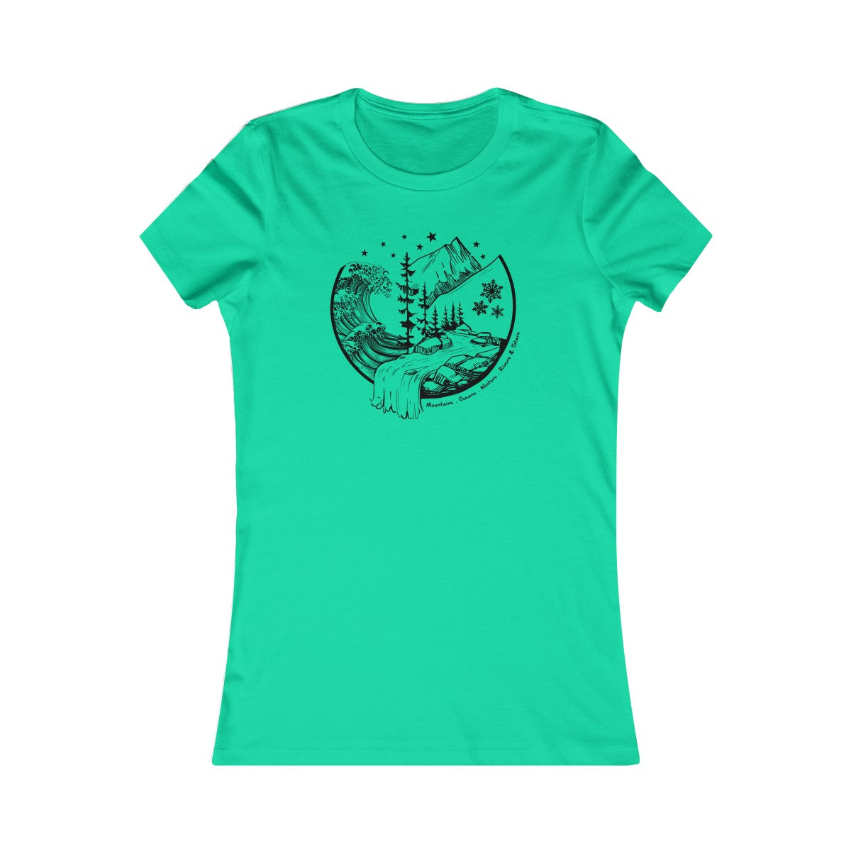 Mountains & Oceans Women's Cut