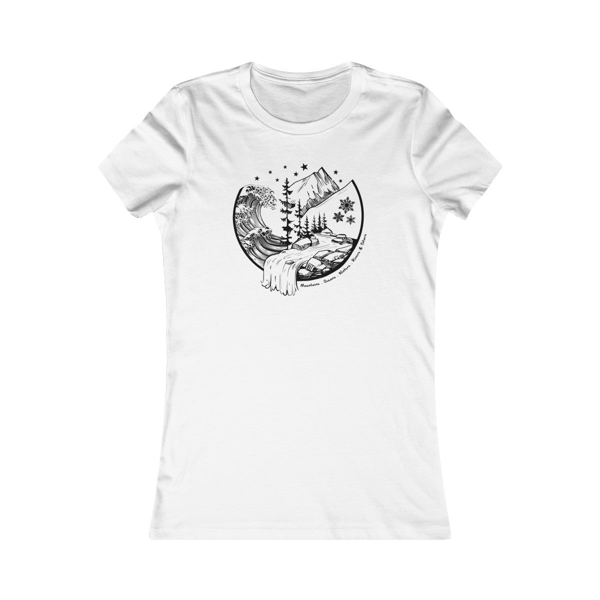 Mountains & Oceans Women's Cut