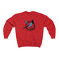 Black and Blue Bird Crewneck