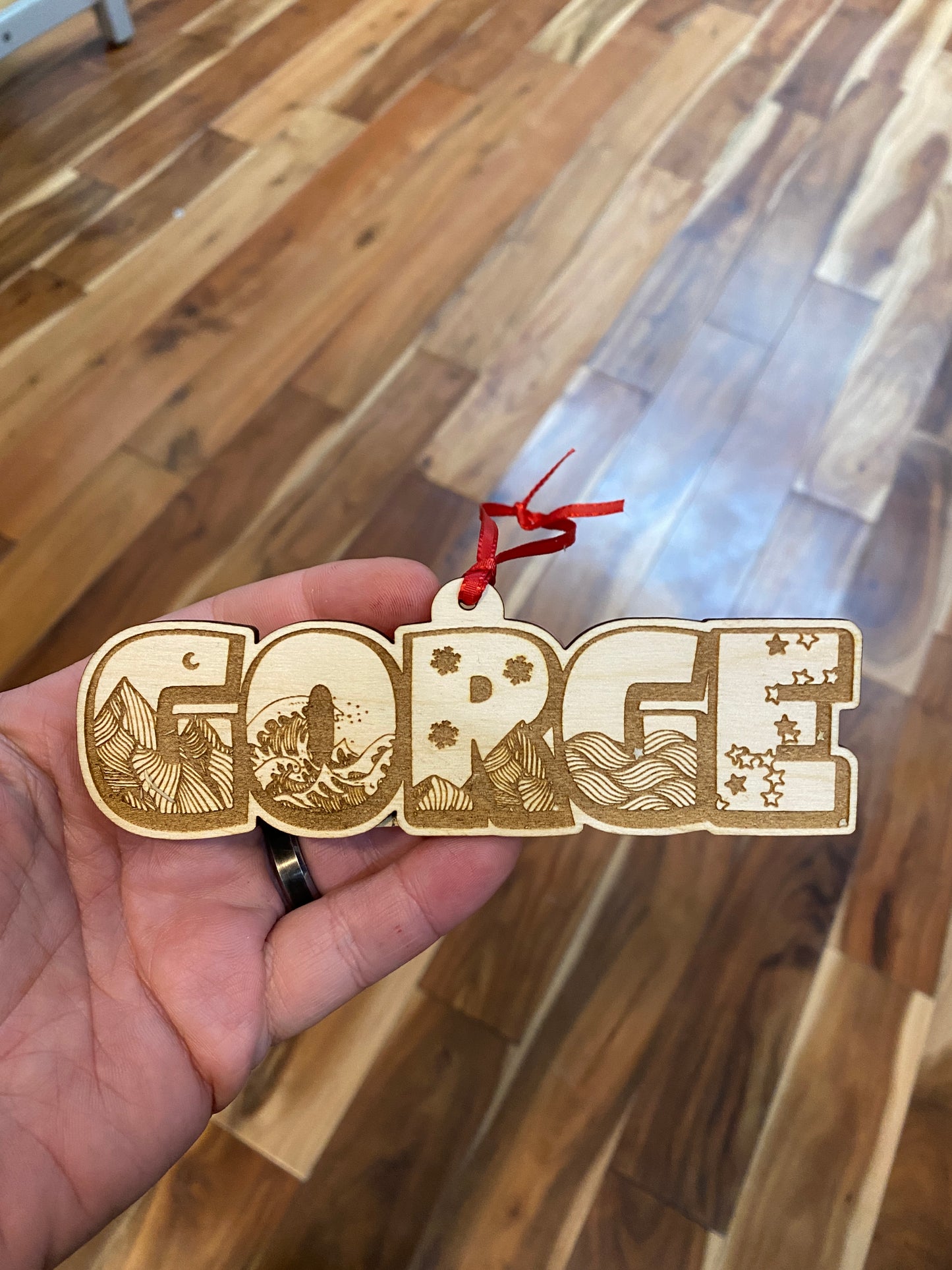 Funny The Way the Gorge is Wood Ornament