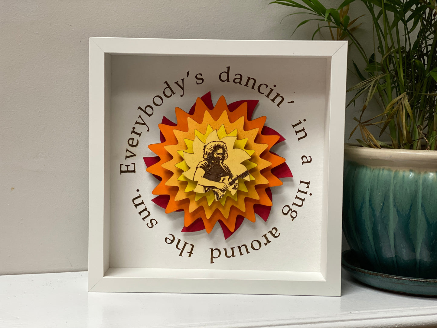 Everyone is Dancin' In A Ring Around The Sun Framed Art