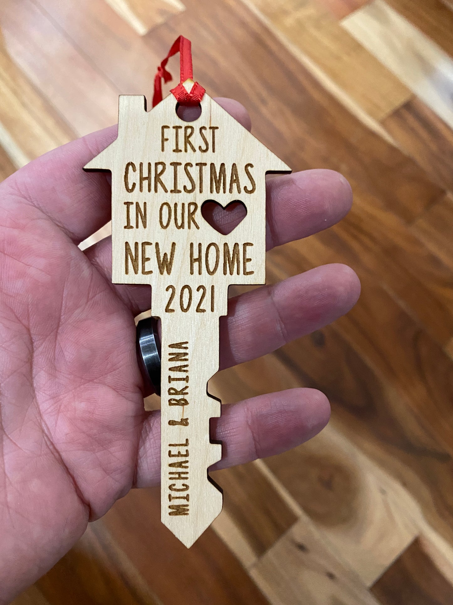 First Christmas In our New Home Personalized Ornament