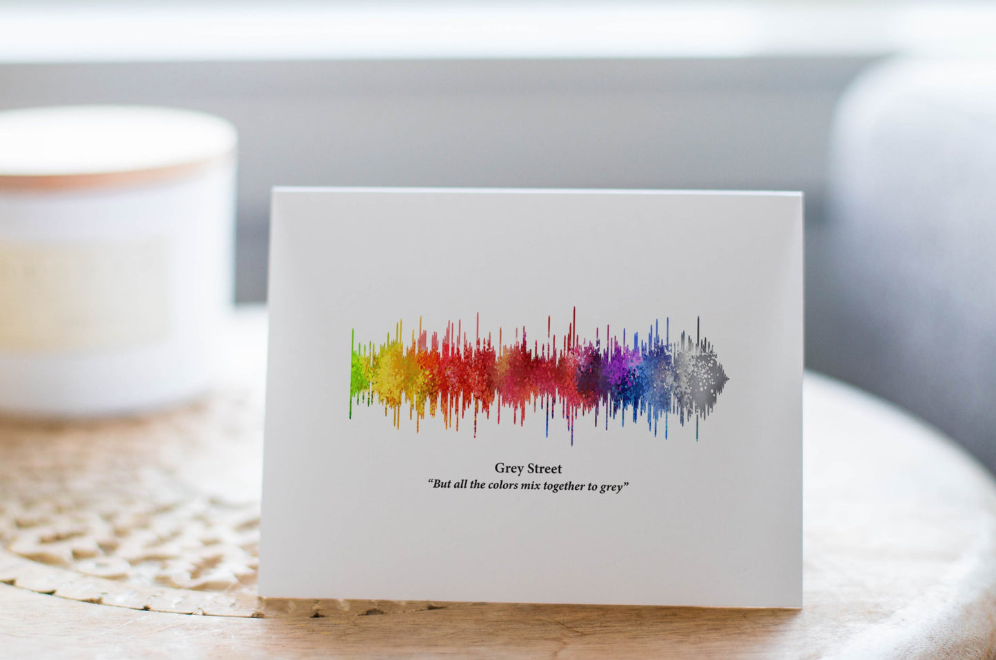 Grey Street Wavelength Greeting Card