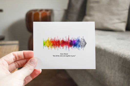 Grey Street Wavelength Greeting Card