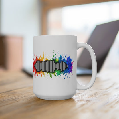 Grey Street wavelength double sided mug