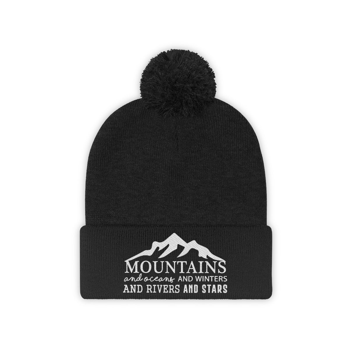 Pom Beanie Mountains and Oceans