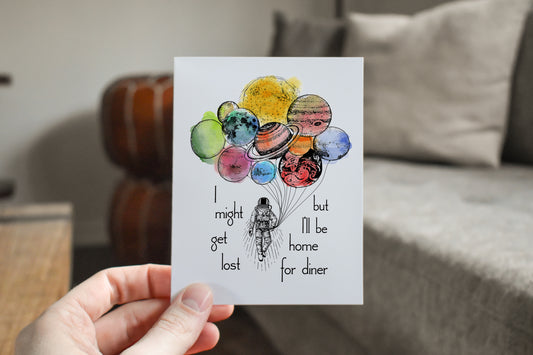 I'll Be Home For Dinner Greeting Card