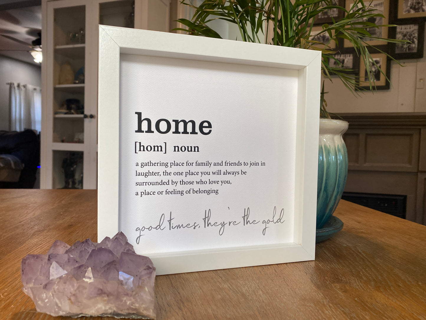 The Definition of Home Minimalistic Framed Print