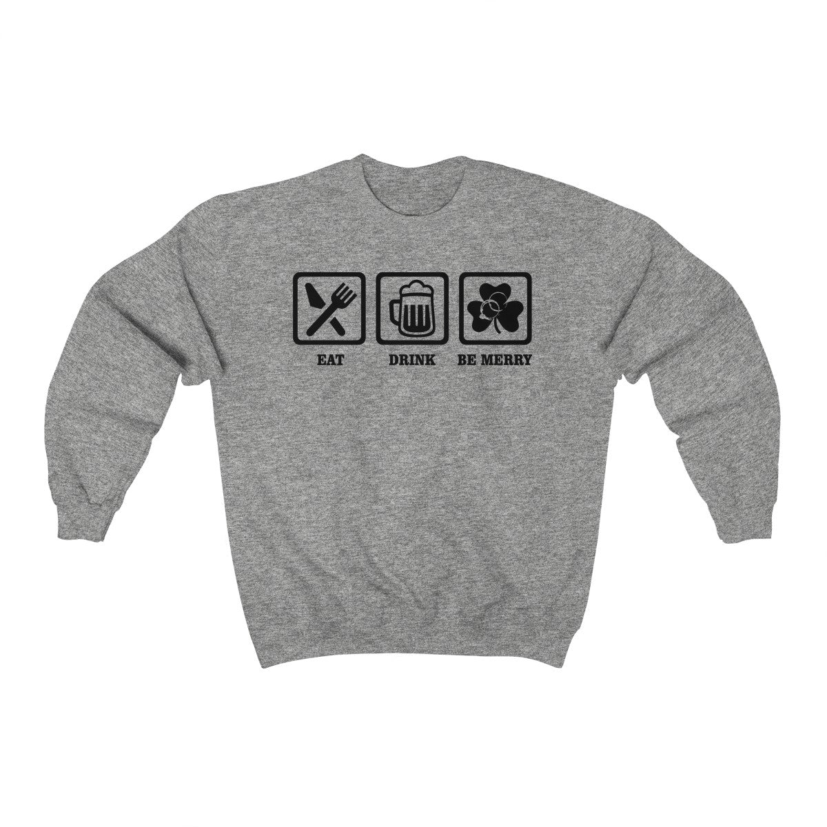 Eat Drink and Be Merry Icons Crewneck