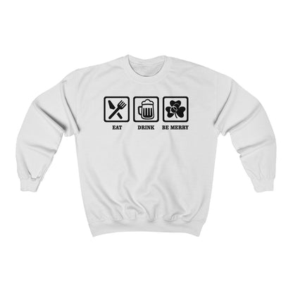 Eat Drink and Be Merry Icons Crewneck