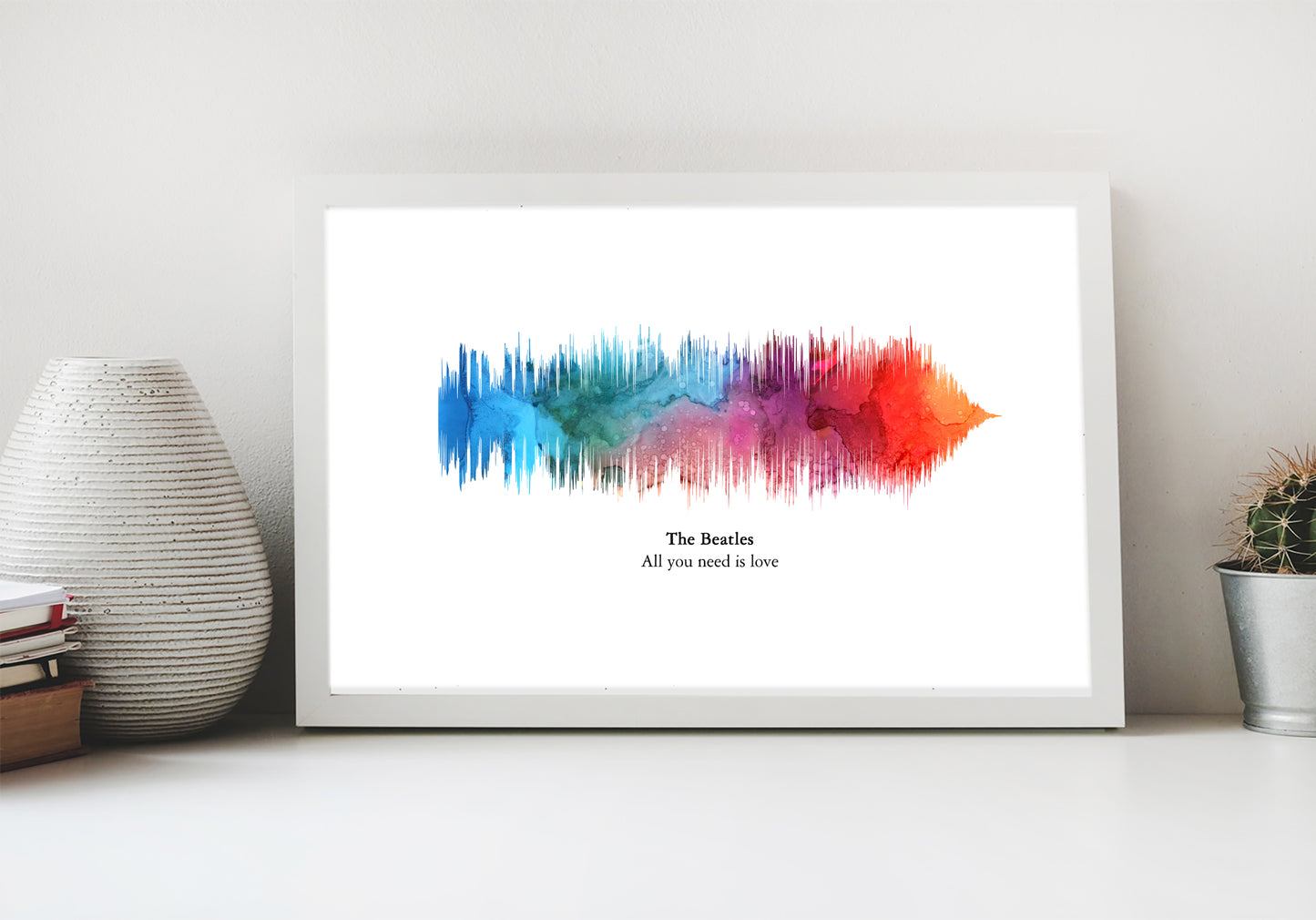 Watercolor Design Custom Soundwave Art